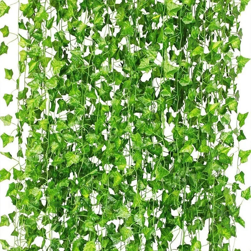 Folhas Hera Artificial Verde para Decoração